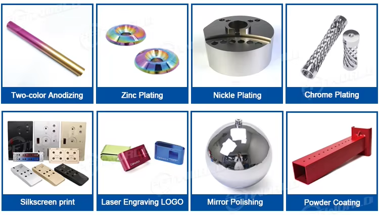 Oppervlaktebehandelingen CNC afwerking