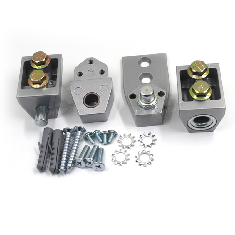 Chinese fabrikant van commerciële deuren, aluminium scharnieren met offset draaipunt, soft-close, modern design, draaipunt, draaipunt