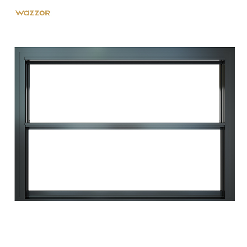 Wazzor Elektrisch Hefbaar Raam Aluminium Glas Residentieel Automatisch Verticaal Schuifbaar Ramen Anti-Beknellingsbeveiliging