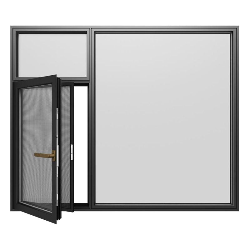 Op maat gemaakte aluminium panoramaramen, grote vaste glasramen voor woonkamer, slaapkamer en moderne woningen.