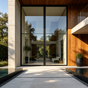 Thermisch onderbroken aluminium voordeur