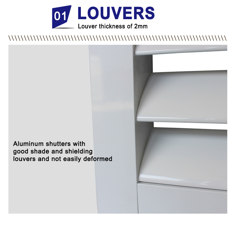 superhouse Widely-used Fixed Color Window Shutter Manufacturer in China Aluminium Louvre Price