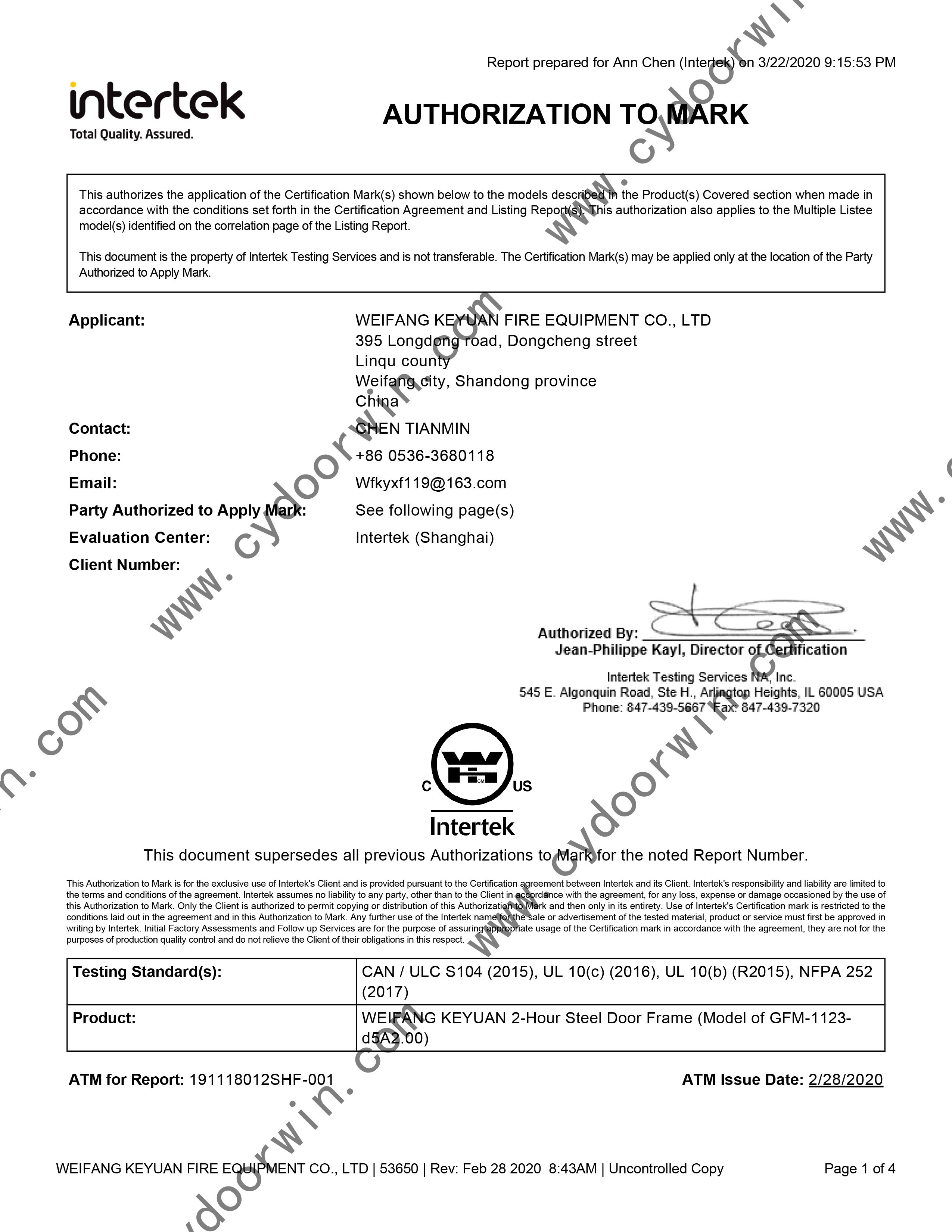 Certificering document 8