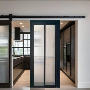 CHANGYI Groothandel Moderne Aluminium PT Deur Op Maat Dubbel Glas Draaideur voor Balkon Badkamer Interieur Vouwdeur PD Schuifdeur voor Keuken