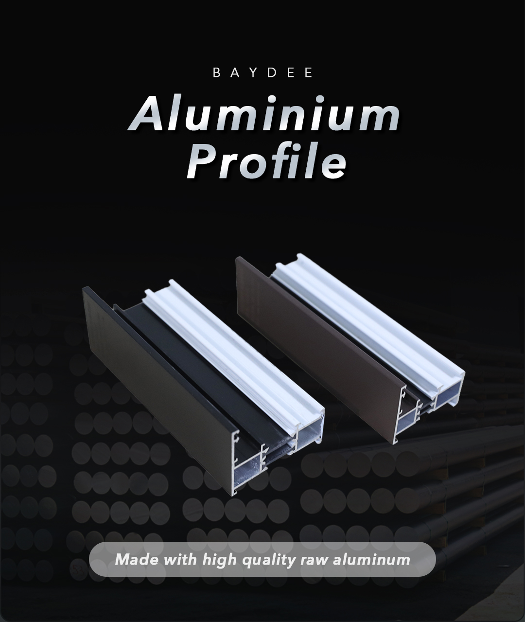 Aluminium Profiel voor Schuifdeuren en Ramen