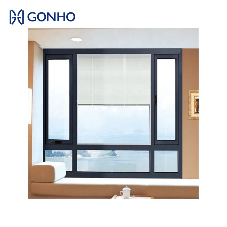 GONHO Professionele Maatwerk Inbouwluiken Moderne Verticale Villa Aluminium Lamellen Raamjaloezieën