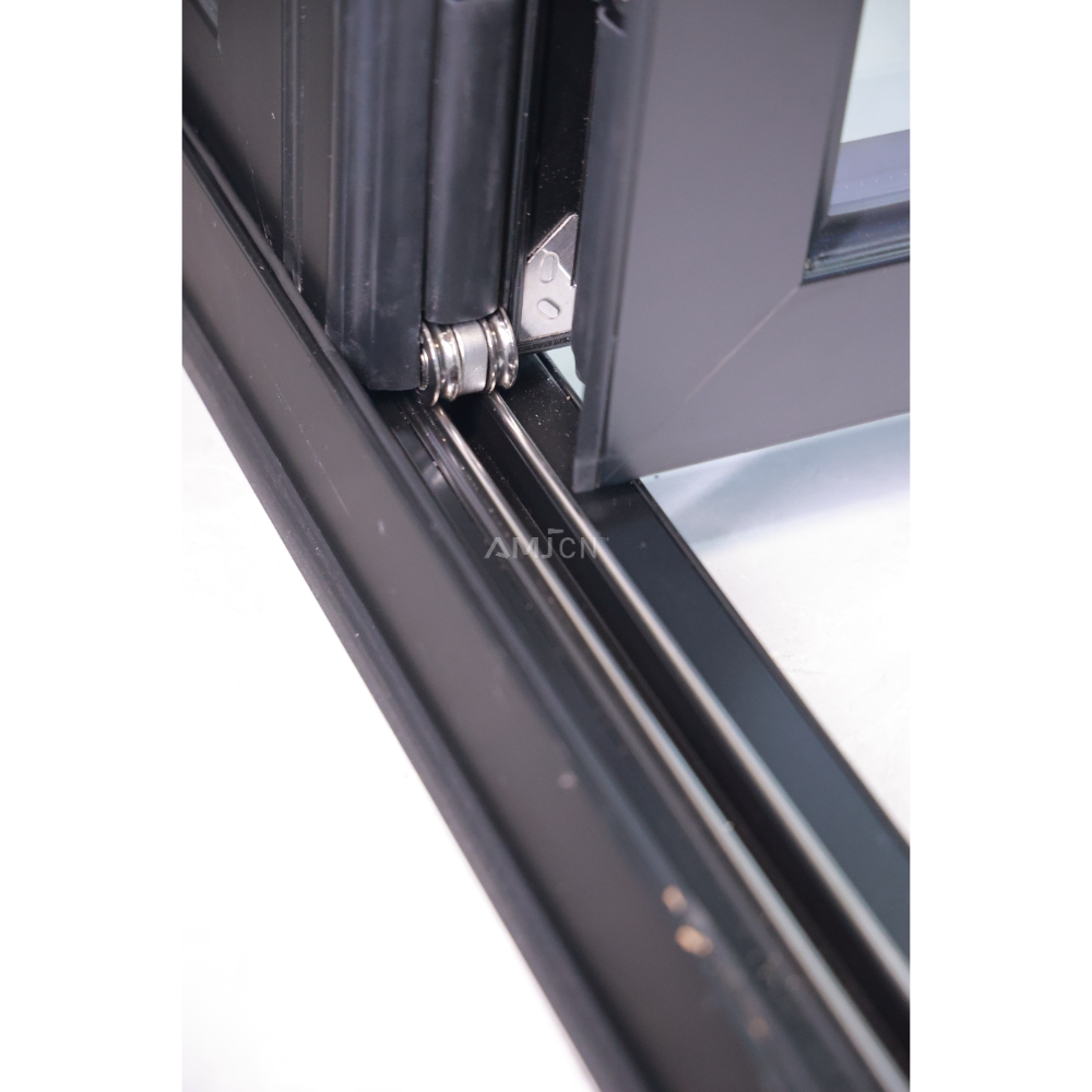 AMJ NFRC Grid Design Villa Waterdichte Vouwdeuren Aluminium Buitendeur Balkon Terras Lowe Glazen Deuren