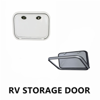 TONGFA Custom Size Waterproof Plane Aluminum Frame RV caravan Shower Door