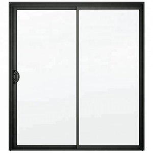 Moderne terrasdeur met dun frame, aluminium schuifdeur met glas en Duits hang- en sluitwerk.