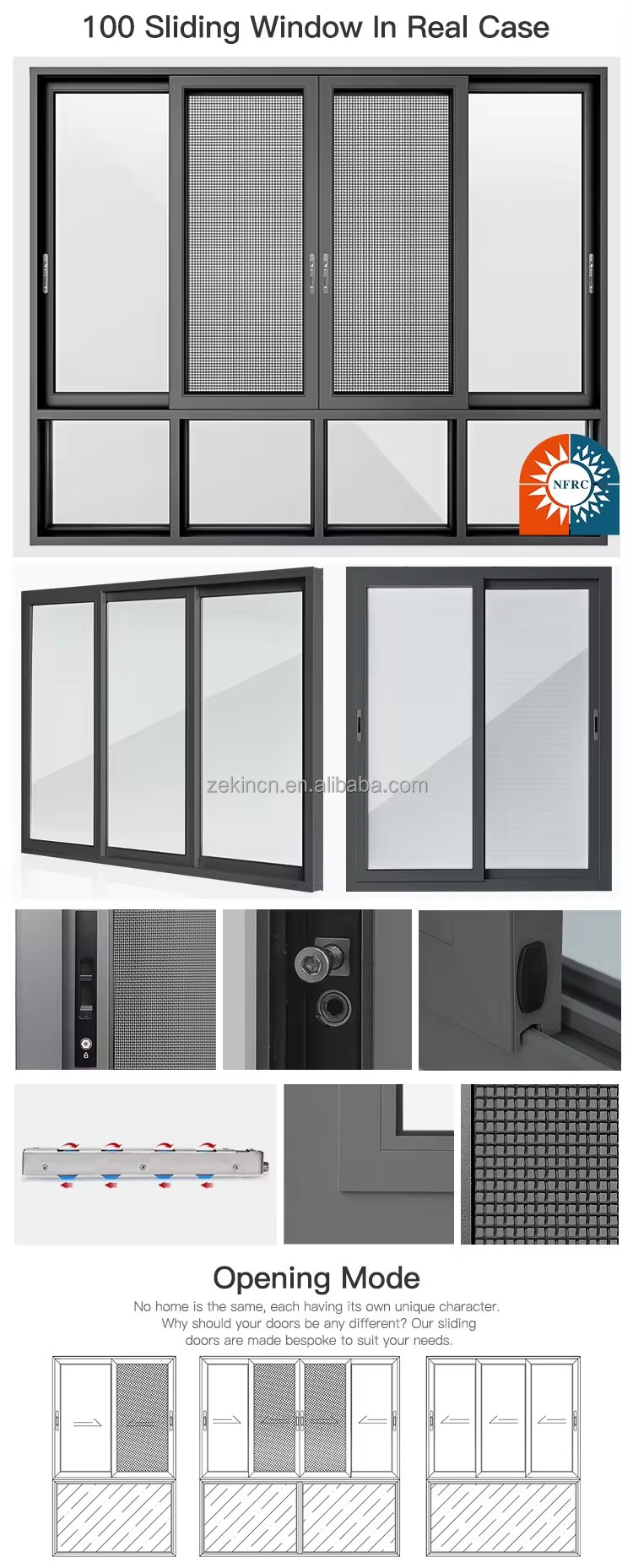 Technische parameters schuifdeur