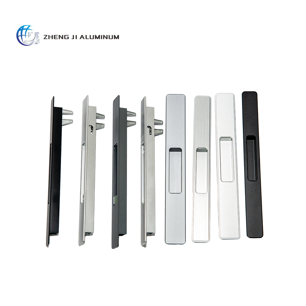 Hoogwaardige aluminium meubelaccessoires: zilverkleurige en zwart geanodiseerde aluminium kastgrepen voor keukenlades, dressoirs en kasten.
