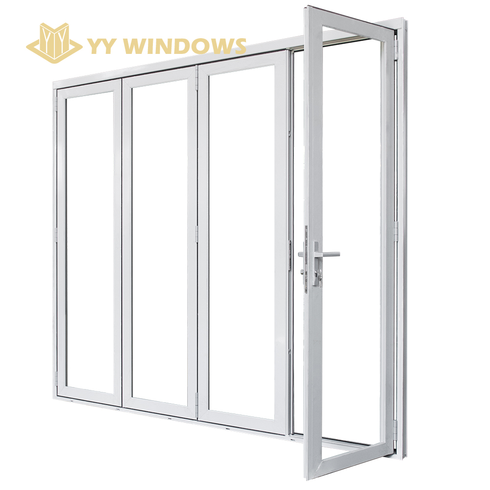 YY Construction Miami Orkaanbestendige Glazen Buitenwand Aluminium Vouwdeuren