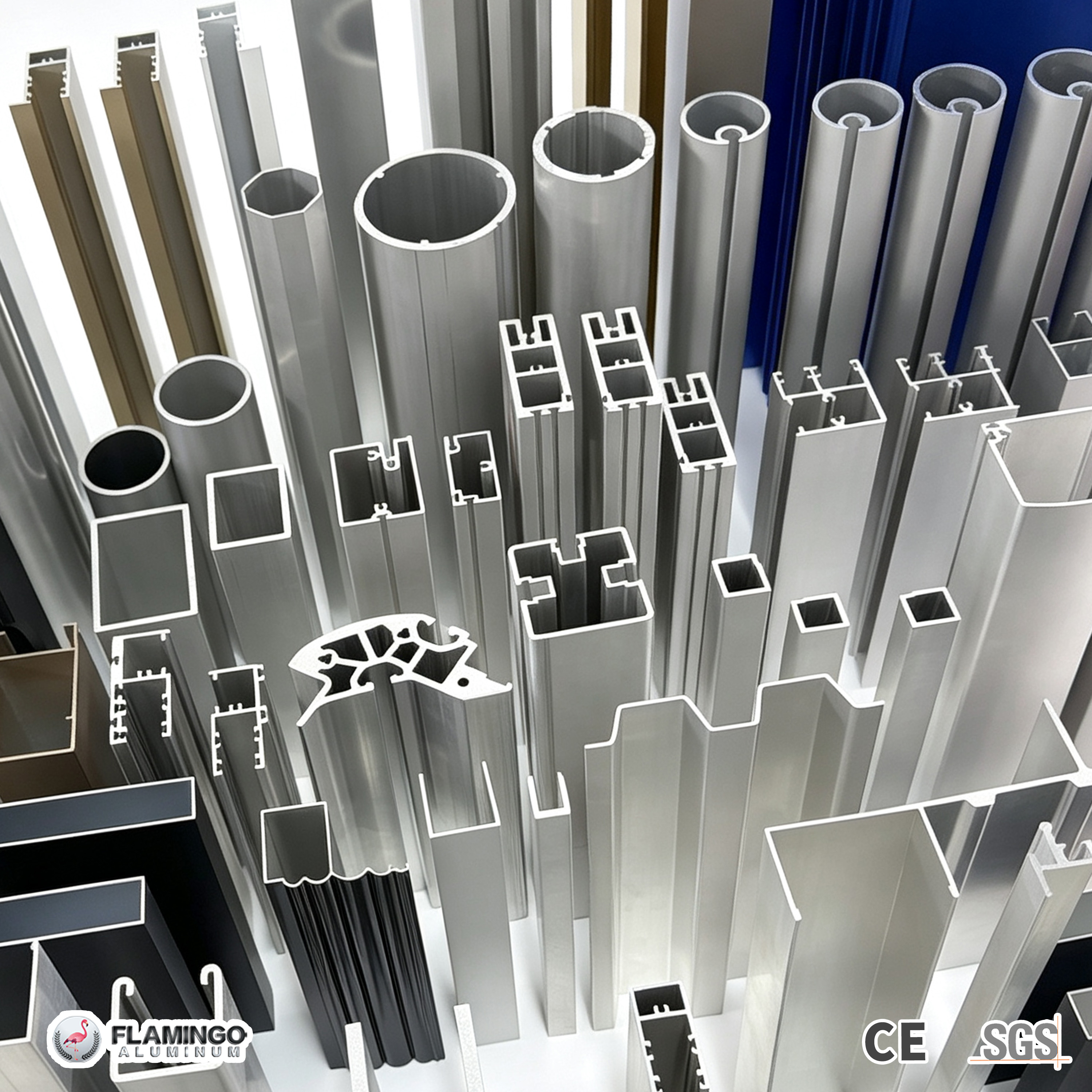 Fabrieksdirecte levering van op maat gemaakte aluminium extrusieprofielen, industriële aluminium profielen met geanodiseerde oppervlakte, op maat gemaakt aluminium.