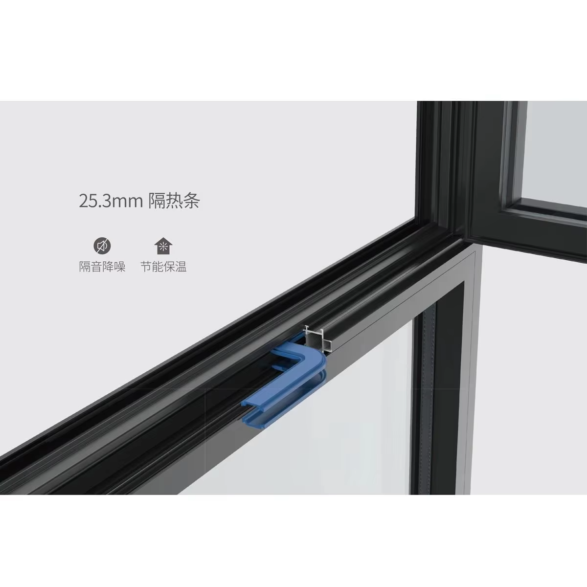 Fuson Hotel luchtdicht aluminium frame draai-kiepraam, aluminium stormbestendige draai-kiepramen