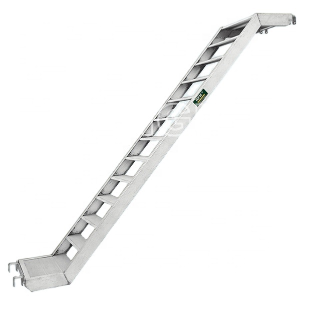 Aluminium ladder/trap gebruikt voor ringlock-steigerconstructies