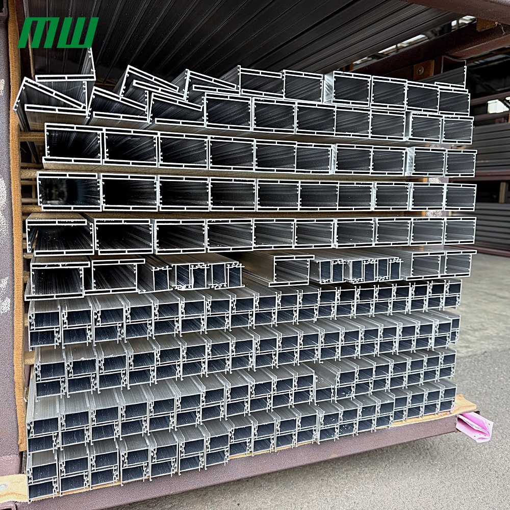 Aluminium keukenkastdeurkozijn, aluminium profiel, schuifdeur voor kledingkast, zilver/zwart geanodiseerd/gepoedercoat.