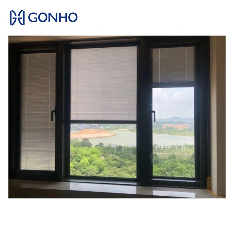GONHO Professionele Maatwerk Inbouwluiken Moderne Verticale Villa Aluminium Lamellen Raamjaloezieën