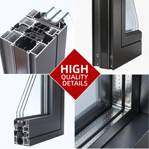 Aluminium extrusieprofielen voor woningbouw, moderne, eenvoudige aluminium profielen voor gebroken brugvormige draai-kiepramen.