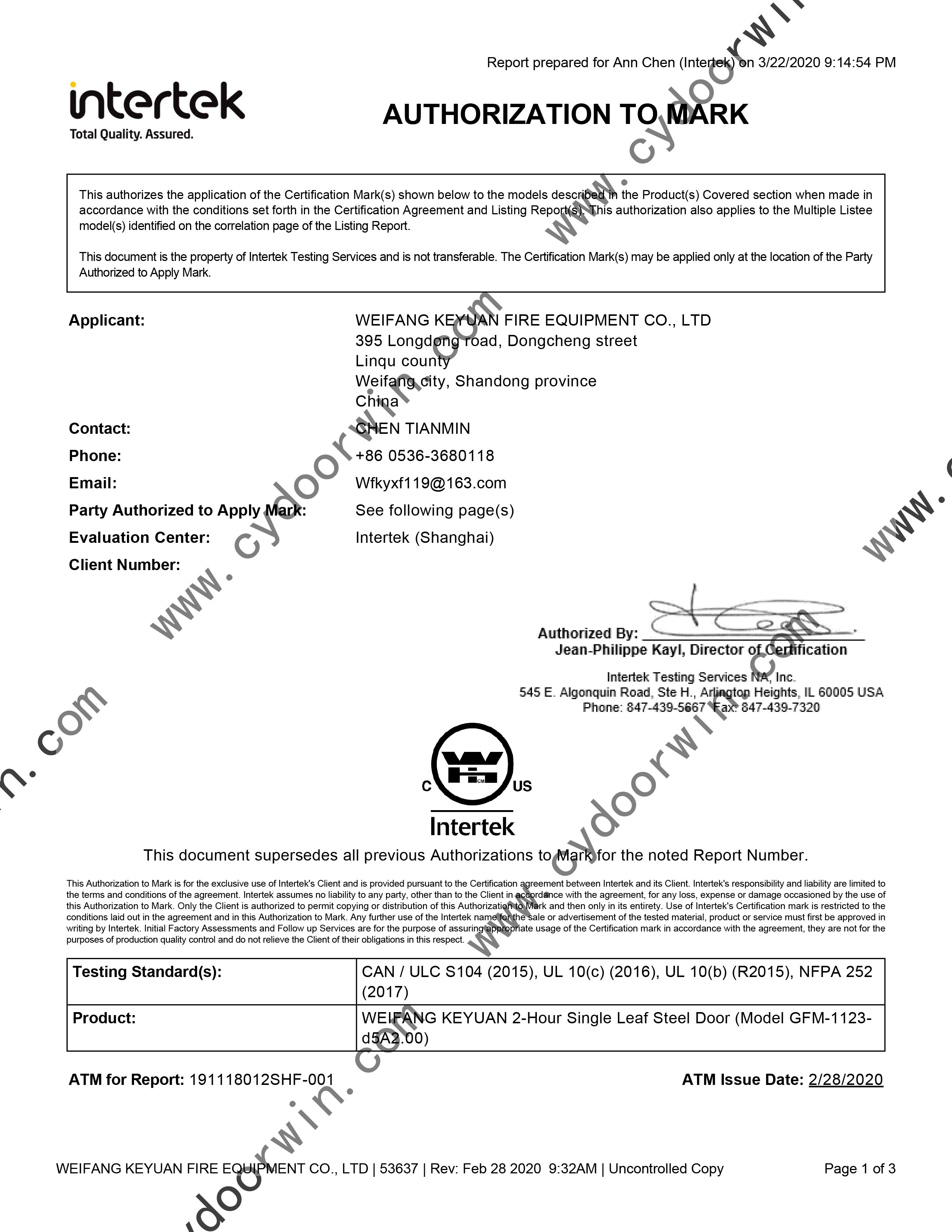 Certificering document 7