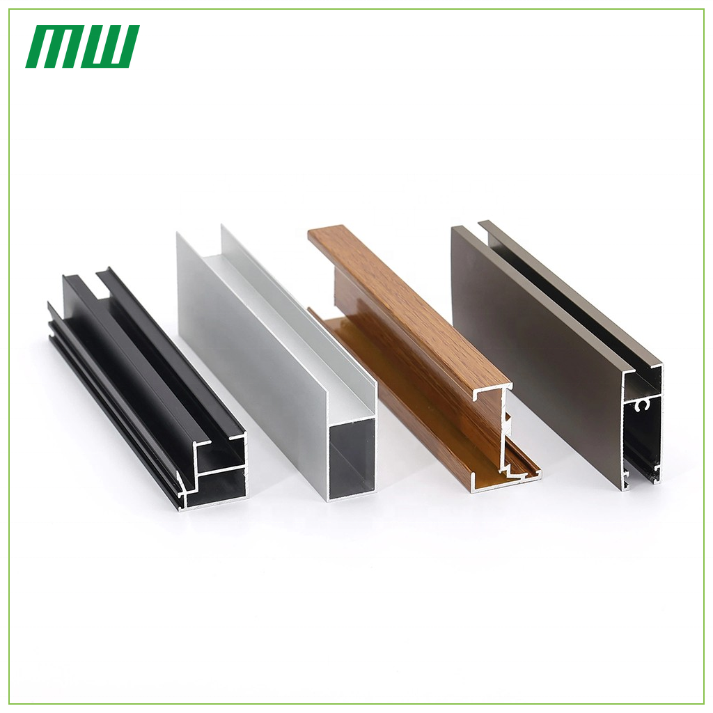 Aluminium keukenkastdeurkozijn, aluminium profiel, schuifdeur voor kledingkast, zilver/zwart geanodiseerd/gepoedercoat.