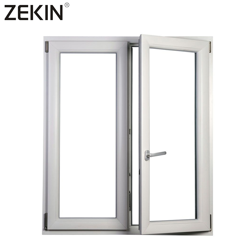 ZEKIN Modern Home Security Project Aluminium stalen draai-kiepramen met thermische onderbreking, waterdicht en winddicht, roestvrij staal en aluminiumlegering