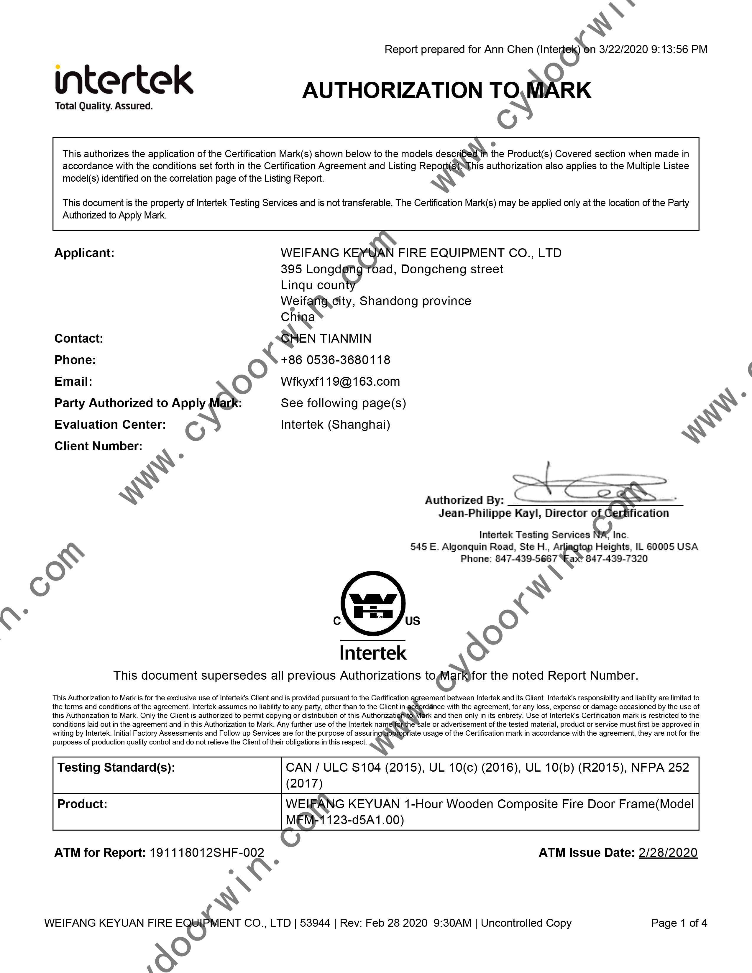 Certificering document 6