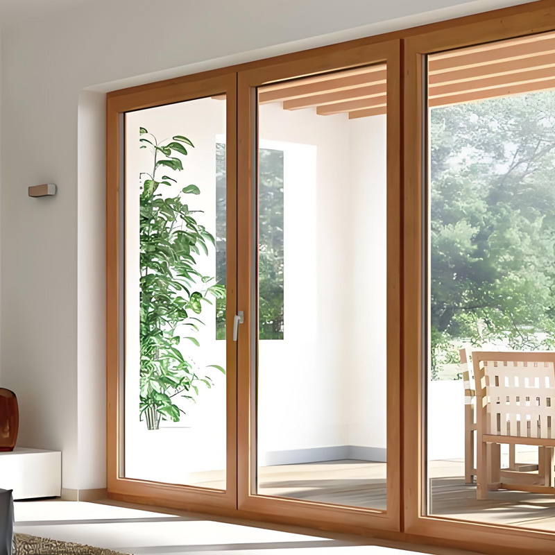 Aluminium bekleed hout Massief houten systeem Serre Afbreekbaar aluminiumlegering raam