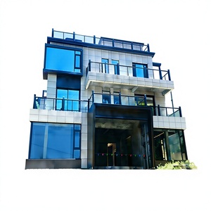 Moderne villa op maat met eenrichtingsglasdeur - Ramen en deuren van aluminiumlegering met vouwbaar horgaas - Warmte-isolatie en UV-bescherming