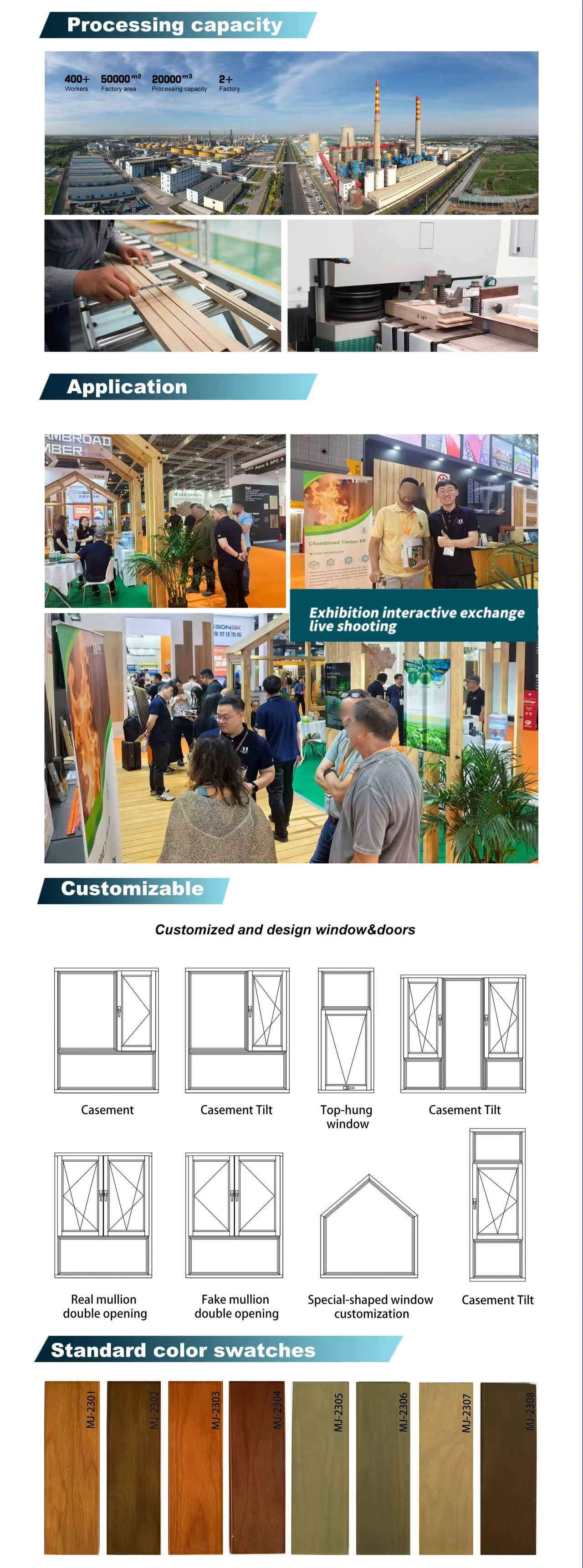 Wholesale Aluminum Clad Wood Windows Triple Glazed Passive House Energy Saving Design Wood Aluminum Window