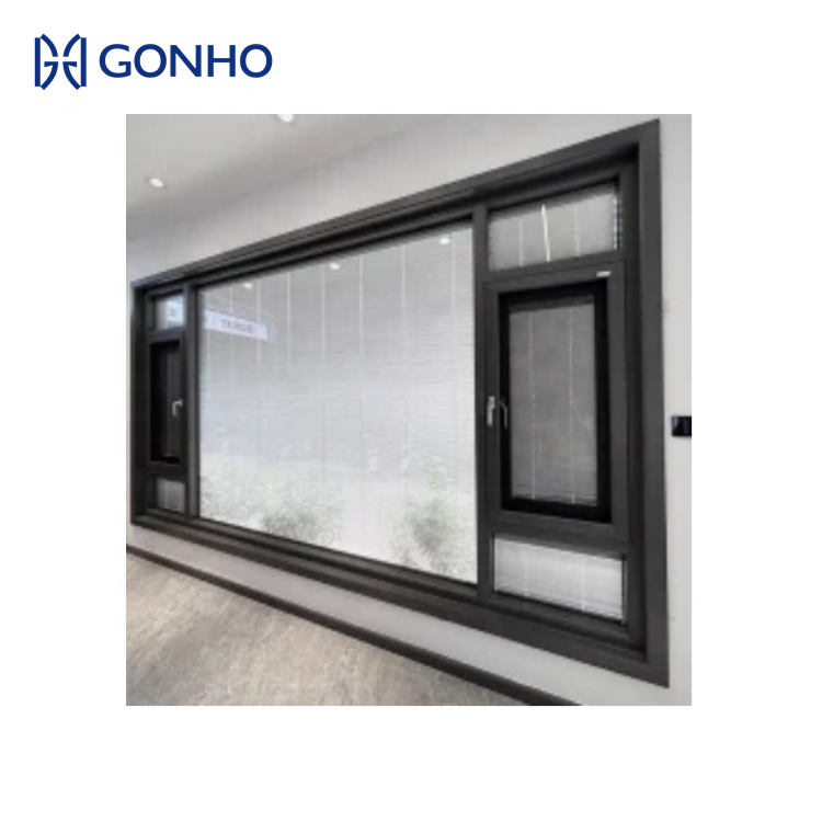 GONHO Professionele Maatwerk Inbouwluiken Moderne Verticale Villa Aluminium Lamellen Raamjaloezieën