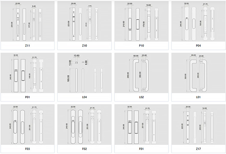 Aluminium Profiel Handgrepen Assortiment