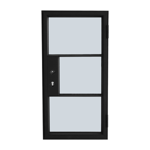 Moderne, populaire, waterdichte glazen deuren en panelen met frame van smeedijzer en staal voor Villa Crittall deurontwerp.