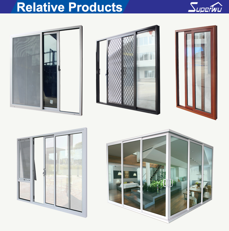Florida Hurricane Proof Impact Rated Large Missile Sliding Patio Doors Aluminum Laminated Glass Sliding Door Impact Resistance