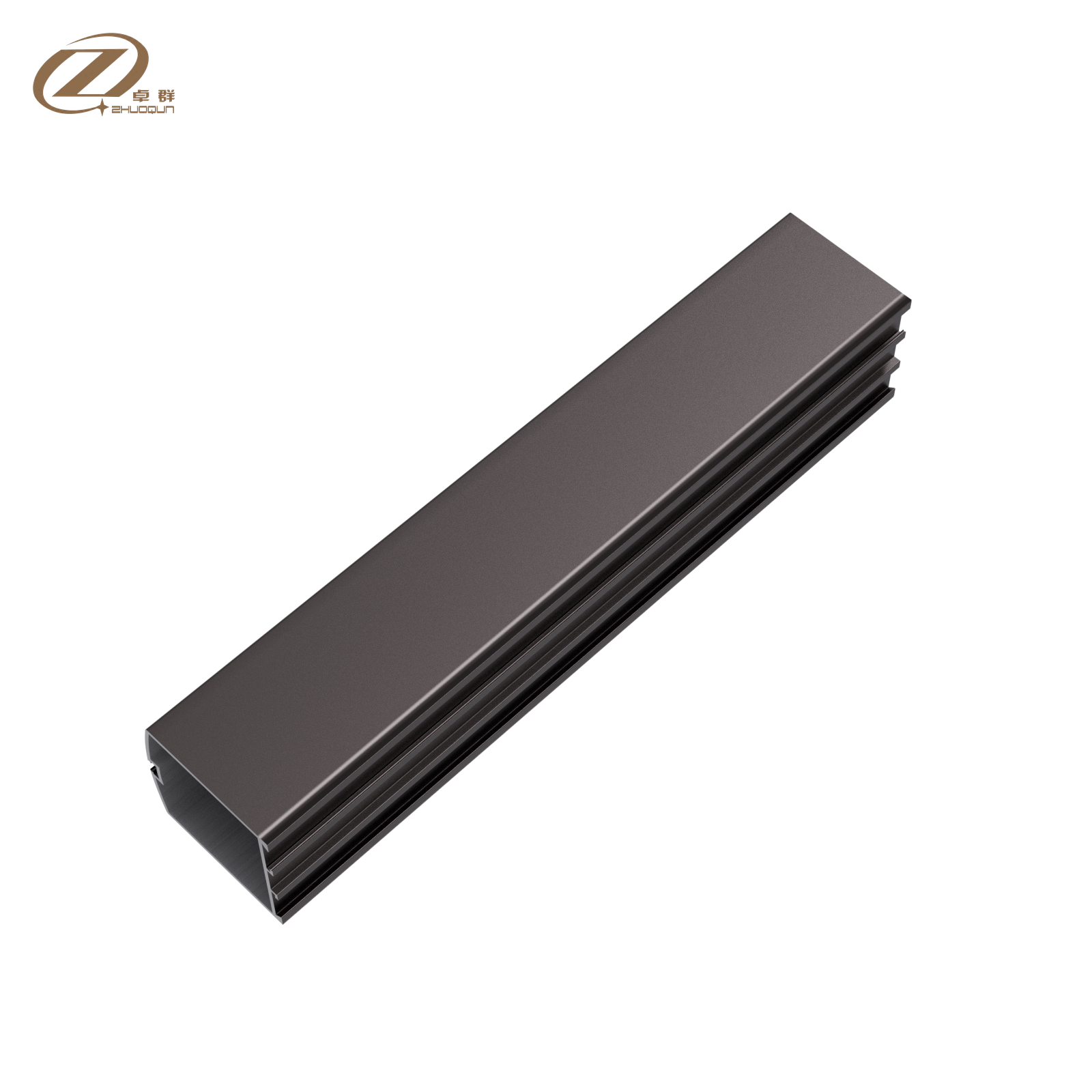OEM 6000-serie gepoedercoat geëxtrudeerd aluminium frame voor glazen deuren, inclusief las- en buigservice.