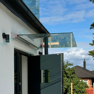 HDSAFE Custom LED Light Gehard Glazen Deurluifel Aluminium U-profiel