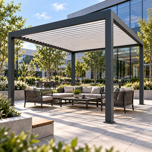 Gemotoriseerde Bioclimatica pergola van aluminium voor buiten