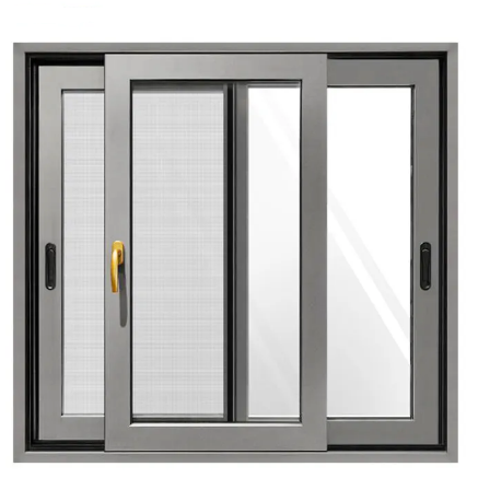 Op maat gemaakte aluminium schuiframen en deursystemen, dubbel glas, orkaanbestendig aluminium schuifraam