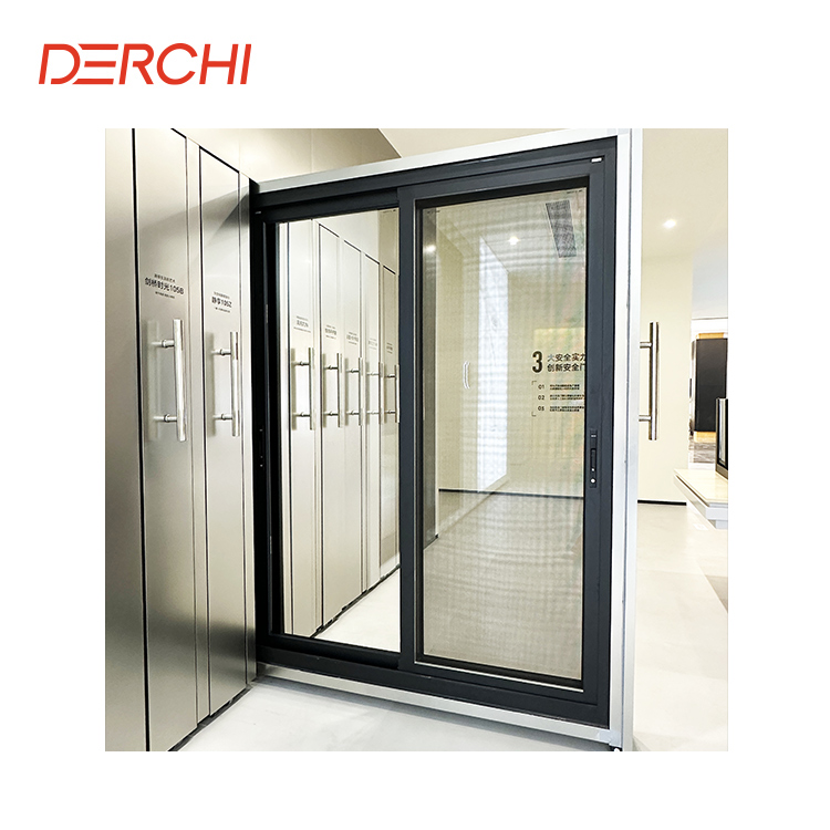 DERCHI Aluminium Schuifraam met Gebroken Brug Patroon Geluidsisolerend Winddicht Moderne Deuren voor Woninginterieur