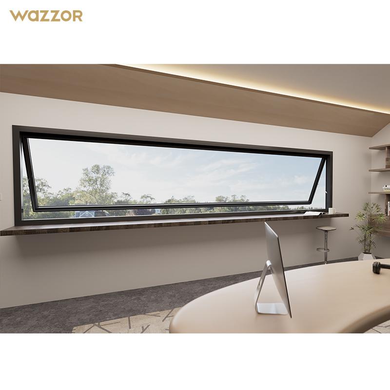 Wazzor High Rise Aluminium Ramen Orkaanbestendige Ramen Florida Goedgekeurd Fabriek Goedkope Prijs Aluminium Luifel Orkaanbestendige Ramen