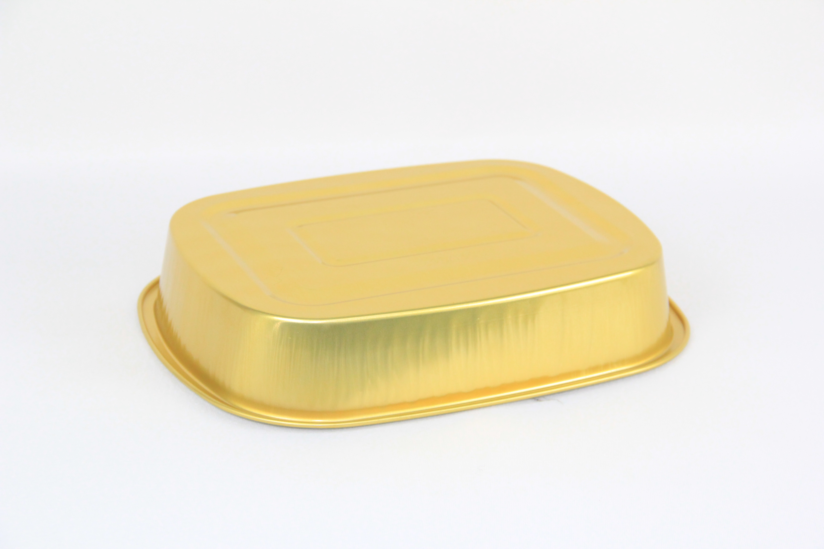 Gepersonaliseerde rechthoekige aluminiumfoliebakjes met foliedeksel, geschikt voor voedsel en oven (T246-1500ML)