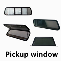 TONGFA Custom Size Waterproof Plane Aluminum Frame RV caravan Shower Door