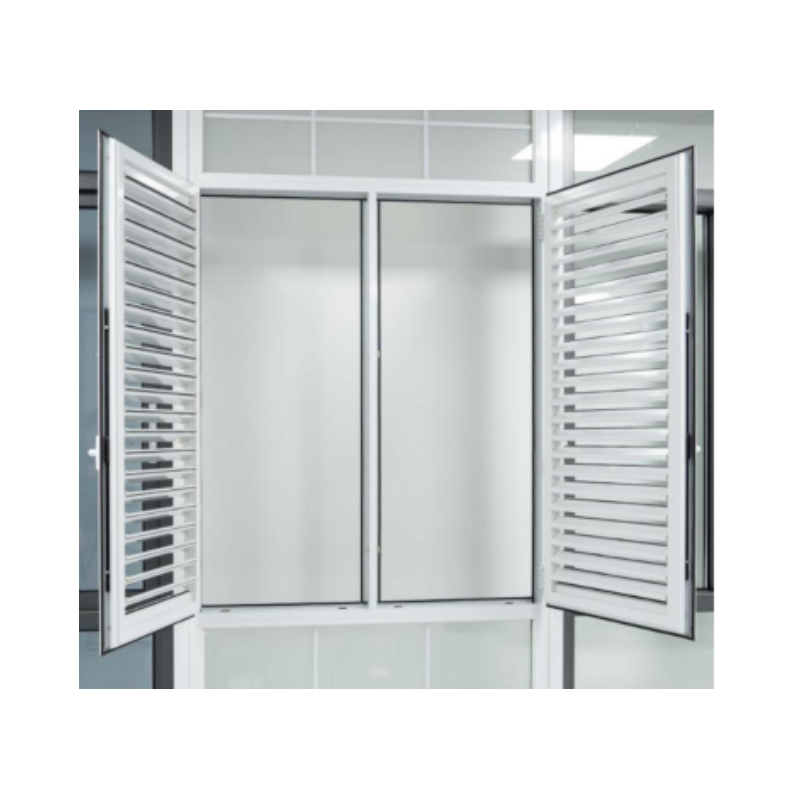 Moderne design stormbestendige metalen raamluiken, nieuwe aluminium lamellen jaloezieën, buitenluiken, deurkozijnen van aluminiumlegering