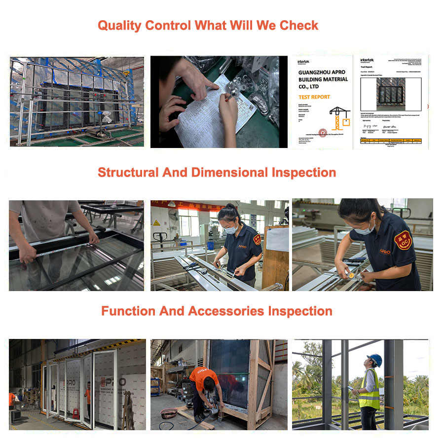 APRO Thermische isolatie Geluidsisolatie Aluminium Aannemer Schuiframen Dubbelglas Aluminiumlegering Schuiframen