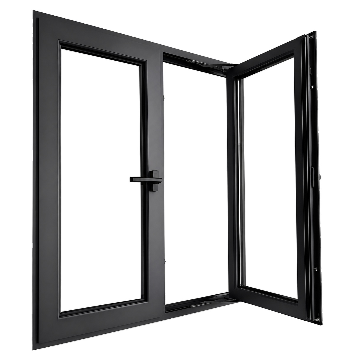 Grote bruine aluminiumlegering ramen en deuren met dubbel/driedubbel glas, warmte-isolatie voor moderne huizen, hotels en villa's.