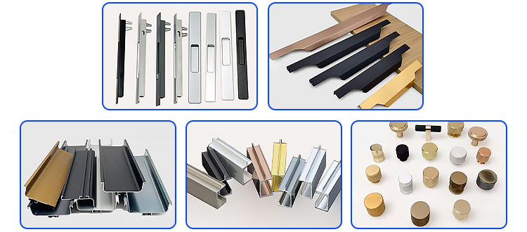 Aluminium schuifvergrendelingshandgreep