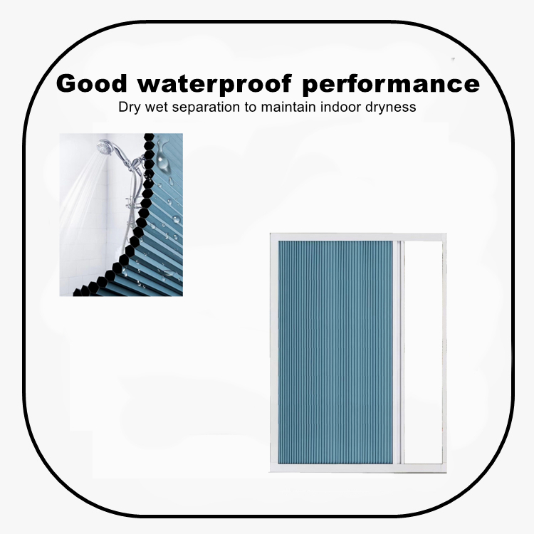 TONGFA Custom Size Waterproof Plane Aluminum Frame RV caravan Shower Door