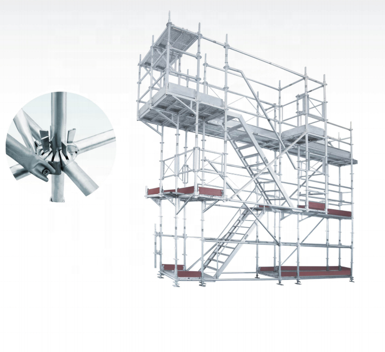 Aluminium ladder/trap gebruikt voor ringlock-steigerconstructies