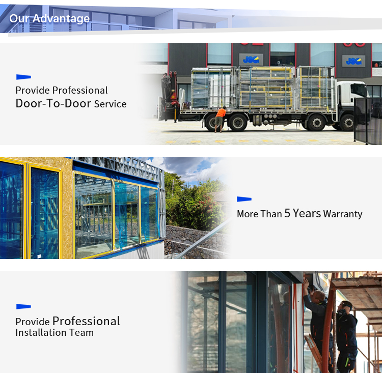AMJ Heavy Duty Coastal Glass Commerciële aluminium ramen en deuren Terrasdeur Vouwdeur van glas Dubbelglas vouwdeuren