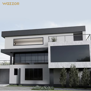 Wazzor High Rise Aluminium Ramen Orkaanbestendige Ramen Florida Goedgekeurd Fabriek Goedkope Prijs Aluminium Luifel Orkaanbestendige Ramen