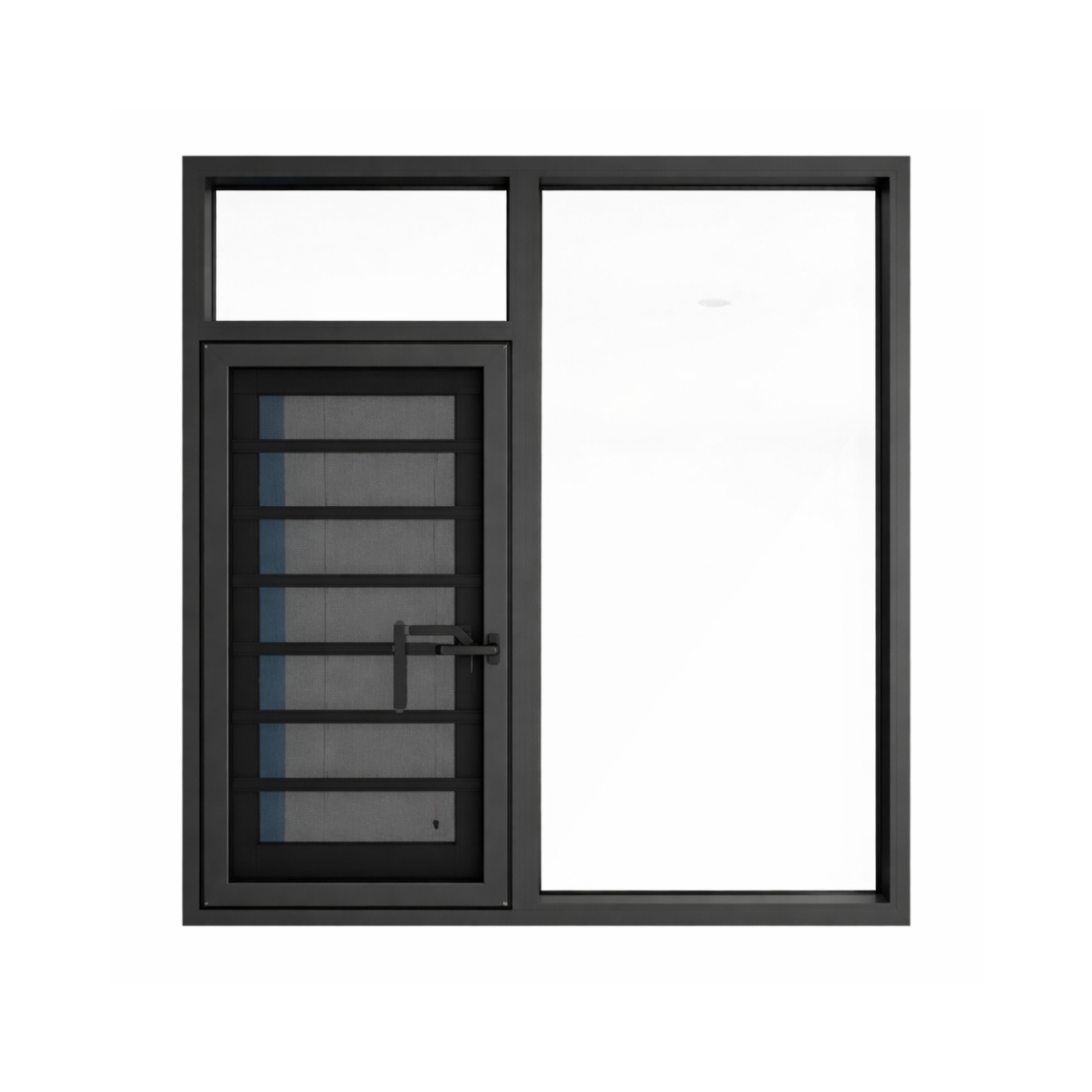 Aomeja thermisch onderbroken aluminium vast raam met dubbel glas, lage emissiecoating, geluidsisolatie, energiebesparend, modern, metalen gaas, keuken, villa